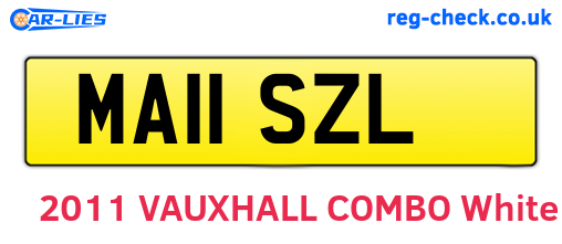 MA11SZL are the vehicle registration plates.