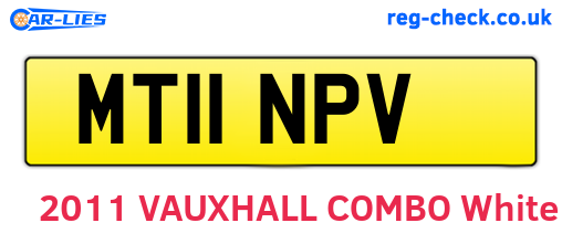 MT11NPV are the vehicle registration plates.