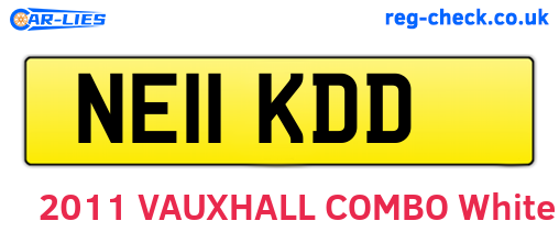 NE11KDD are the vehicle registration plates.