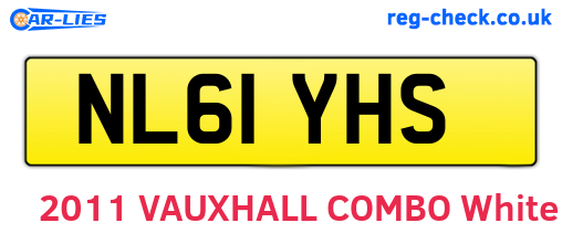 NL61YHS are the vehicle registration plates.
