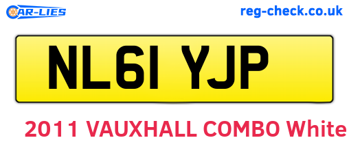 NL61YJP are the vehicle registration plates.