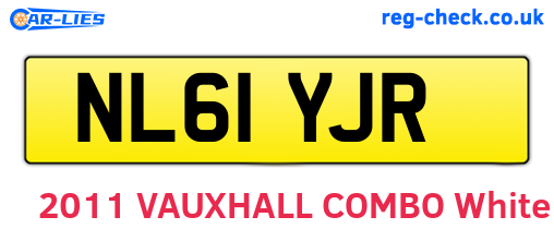 NL61YJR are the vehicle registration plates.