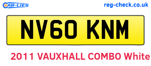NV60KNM are the vehicle registration plates.