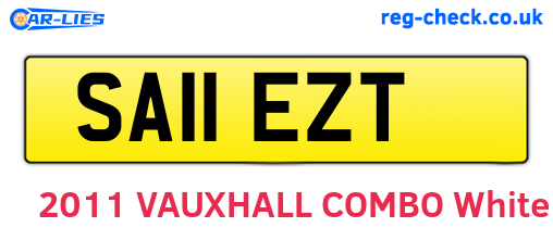 SA11EZT are the vehicle registration plates.