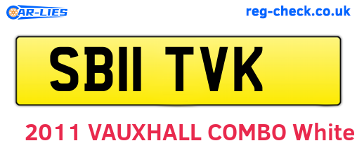 SB11TVK are the vehicle registration plates.