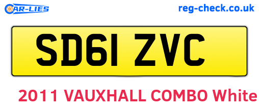 SD61ZVC are the vehicle registration plates.