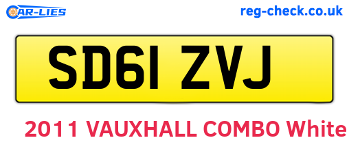 SD61ZVJ are the vehicle registration plates.