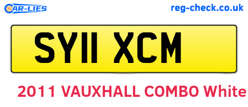 SY11XCM are the vehicle registration plates.