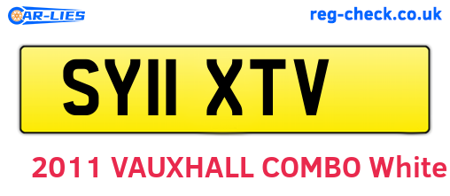 SY11XTV are the vehicle registration plates.