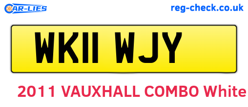 WK11WJY are the vehicle registration plates.