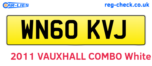 WN60KVJ are the vehicle registration plates.