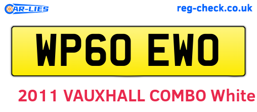 WP60EWO are the vehicle registration plates.