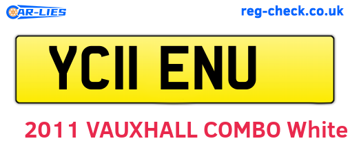 YC11ENU are the vehicle registration plates.