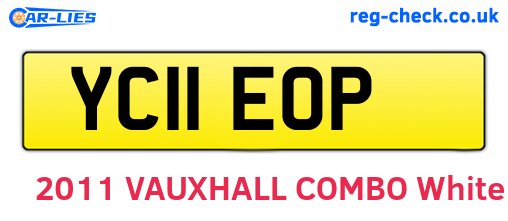 YC11EOP are the vehicle registration plates.