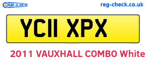 YC11XPX are the vehicle registration plates.