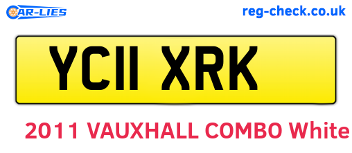 YC11XRK are the vehicle registration plates.