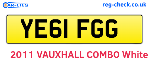 YE61FGG are the vehicle registration plates.