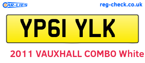 YP61YLK are the vehicle registration plates.