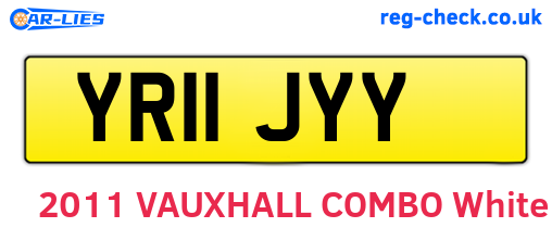 YR11JYY are the vehicle registration plates.