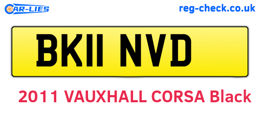 BK11NVD are the vehicle registration plates.