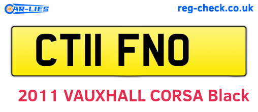 CT11FNO are the vehicle registration plates.