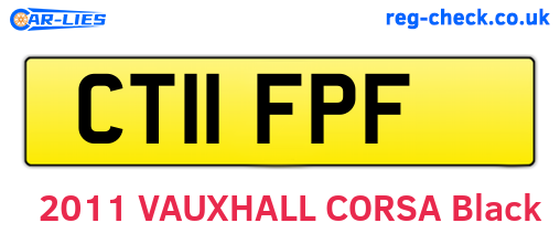 CT11FPF are the vehicle registration plates.