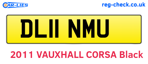DL11NMU are the vehicle registration plates.