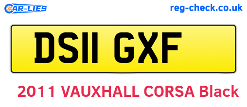 DS11GXF are the vehicle registration plates.