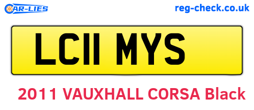 LC11MYS are the vehicle registration plates.