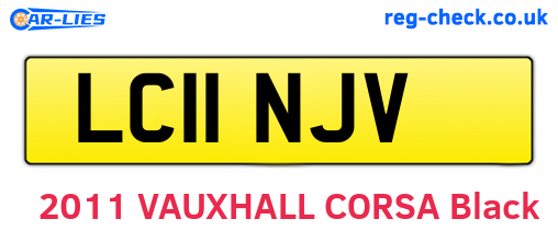 LC11NJV are the vehicle registration plates.