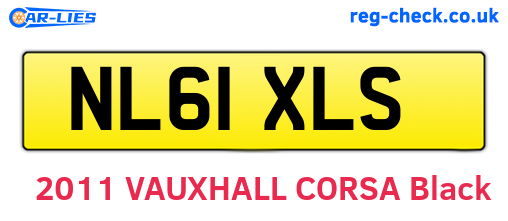 NL61XLS are the vehicle registration plates.