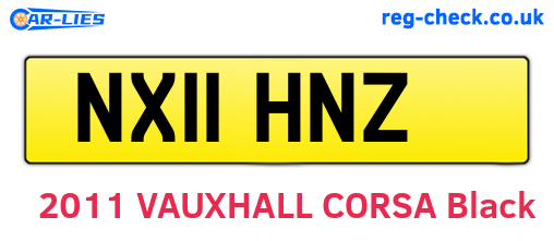 NX11HNZ are the vehicle registration plates.