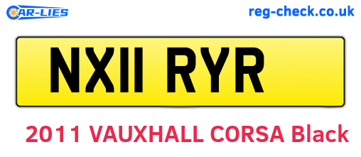 NX11RYR are the vehicle registration plates.