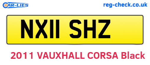 NX11SHZ are the vehicle registration plates.