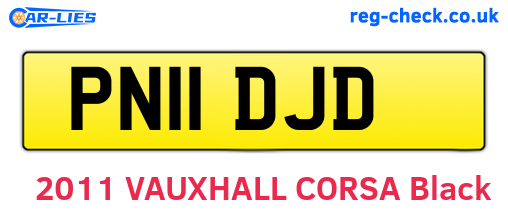 PN11DJD are the vehicle registration plates.