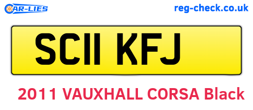 SC11KFJ are the vehicle registration plates.