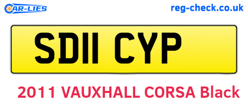 SD11CYP are the vehicle registration plates.