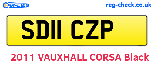 SD11CZP are the vehicle registration plates.