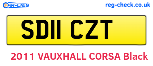 SD11CZT are the vehicle registration plates.