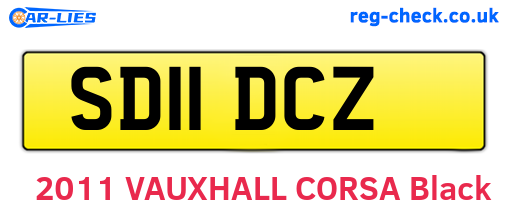 SD11DCZ are the vehicle registration plates.