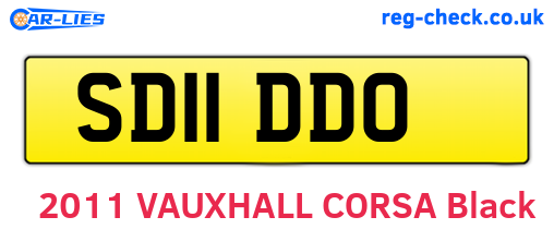 SD11DDO are the vehicle registration plates.