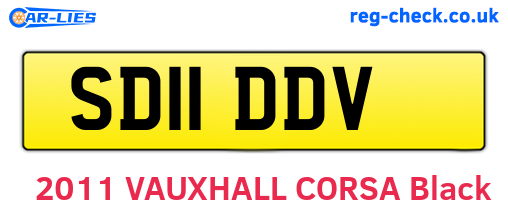 SD11DDV are the vehicle registration plates.
