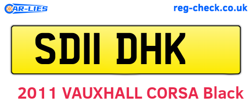 SD11DHK are the vehicle registration plates.