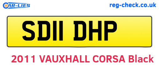 SD11DHP are the vehicle registration plates.