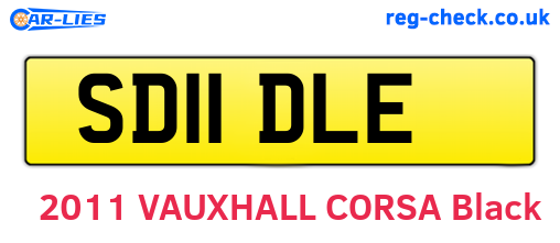 SD11DLE are the vehicle registration plates.