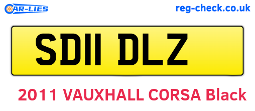 SD11DLZ are the vehicle registration plates.