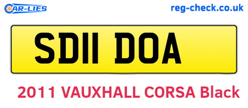 SD11DOA are the vehicle registration plates.