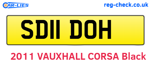 SD11DOH are the vehicle registration plates.