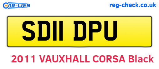 SD11DPU are the vehicle registration plates.