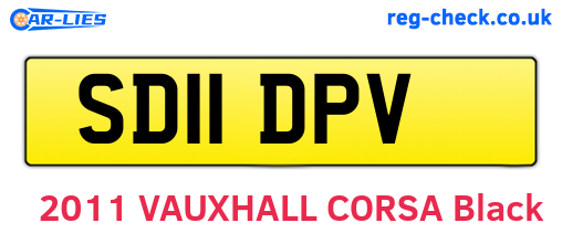 SD11DPV are the vehicle registration plates.